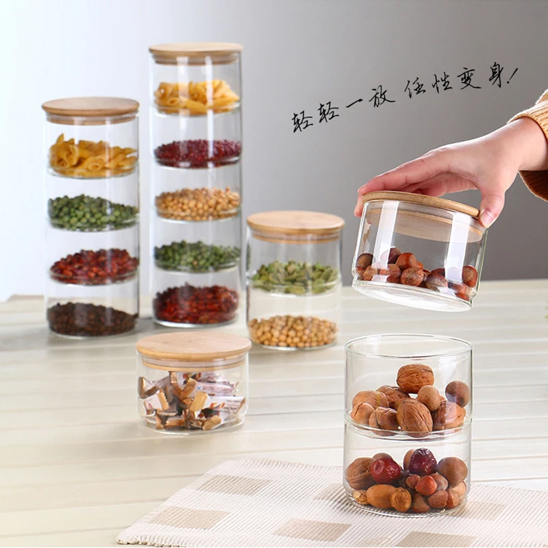Food Storage Lidl - Set Wadah Makanan Kaca 3 Lapis
