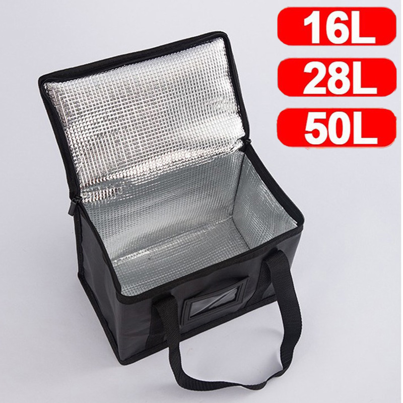 Food Storage Zipper Bags - 1 Buah Tas Piknik Terisolasi Besar,