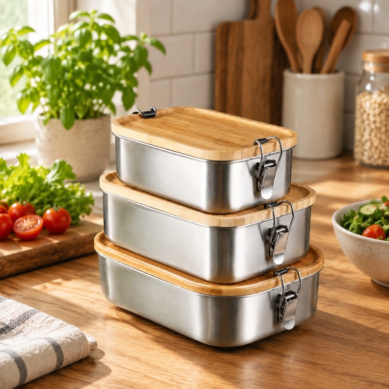 Food Storage Lunch Box - Kotak makan siang tahan lama berbahan