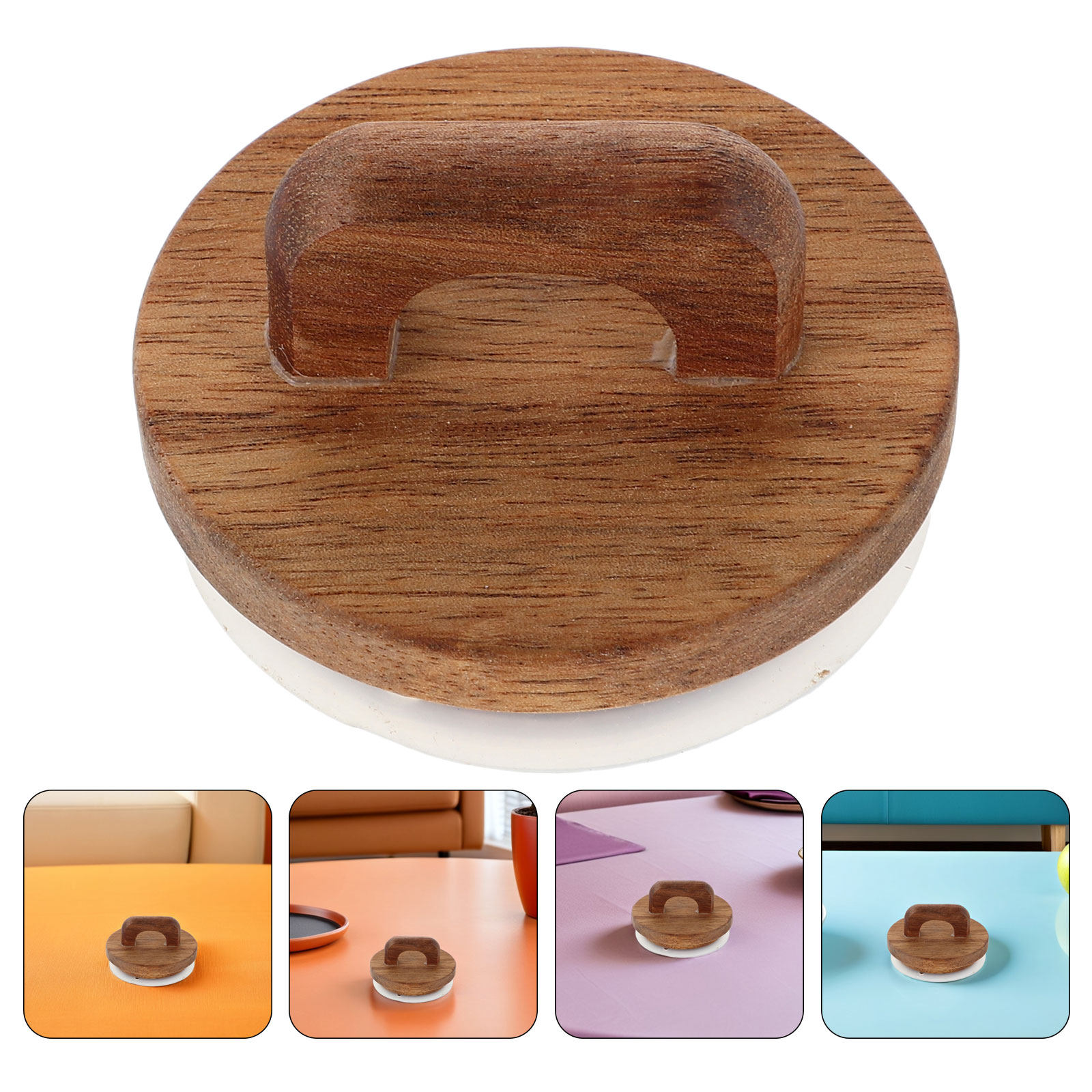 Food Storage With Lids - 2 buah Tutup Stoples Kayu dengan