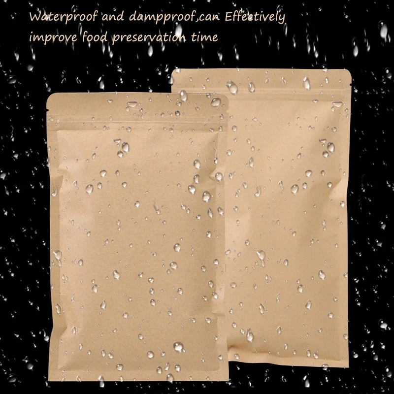 Food Storage Zipper Bags - 100 Buah Kantong Kunci Ritsleting Kertas