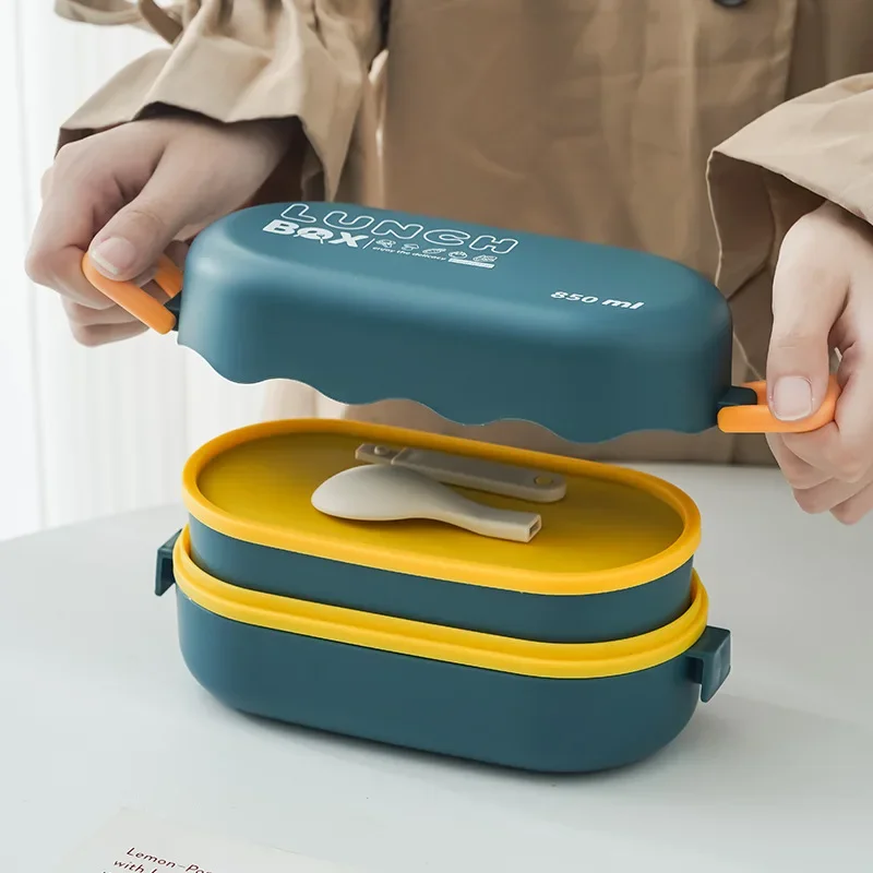 Food Storage Vault - Kotak makan siang 850ML lapisan ganda,