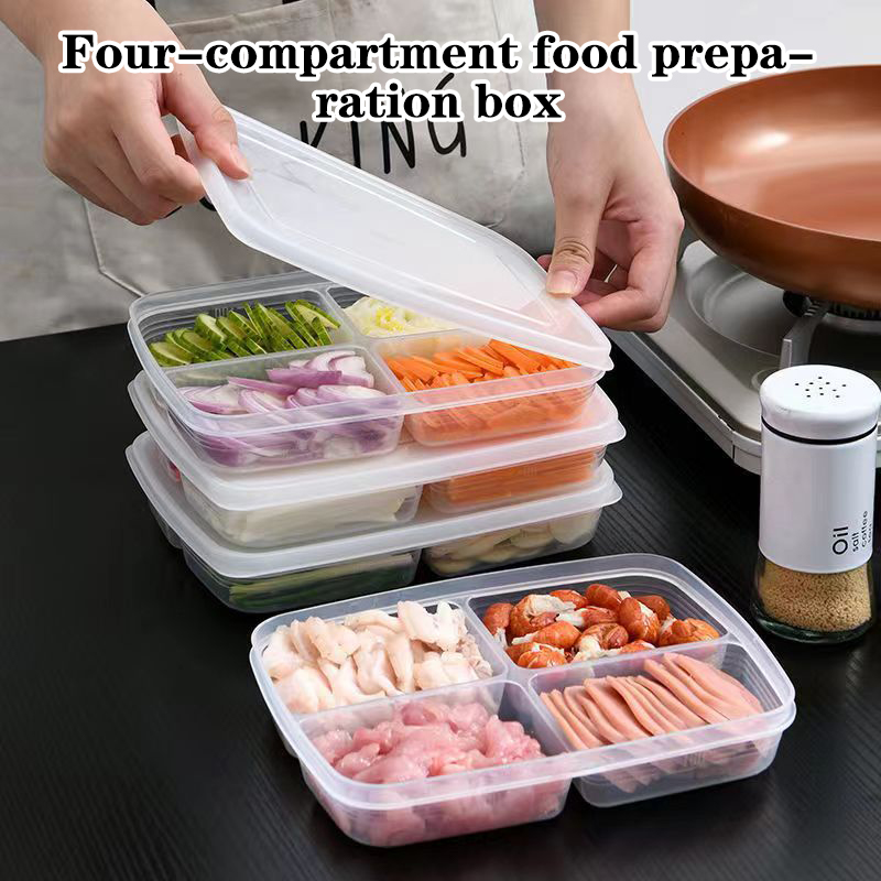 Food Storage Freezer - Baru! Kotak Penyimpanan Plastik 4 Sekat,