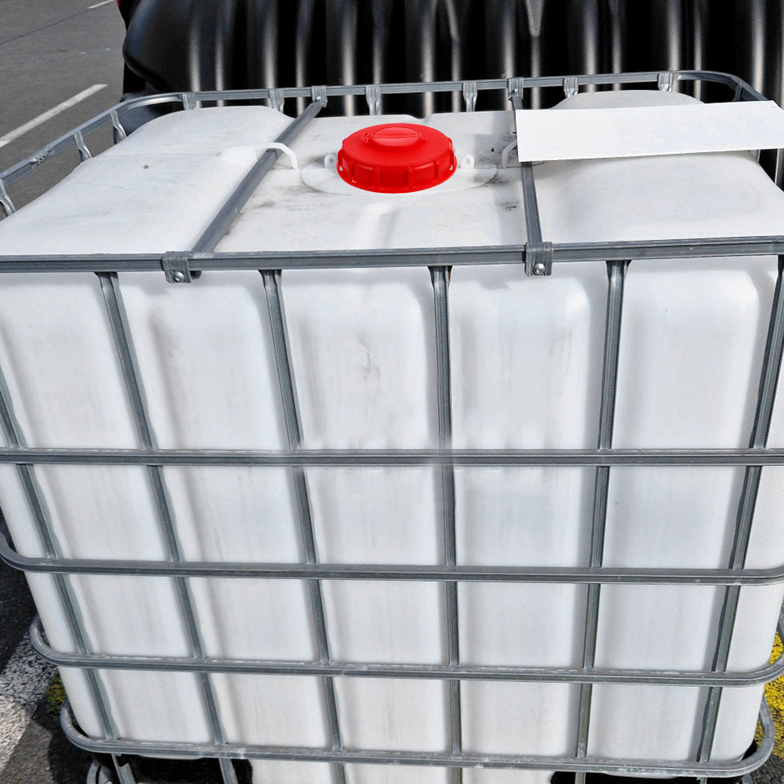 Food Storage With Lids - Tutup IBC Tote Merah 16.2cm ABS