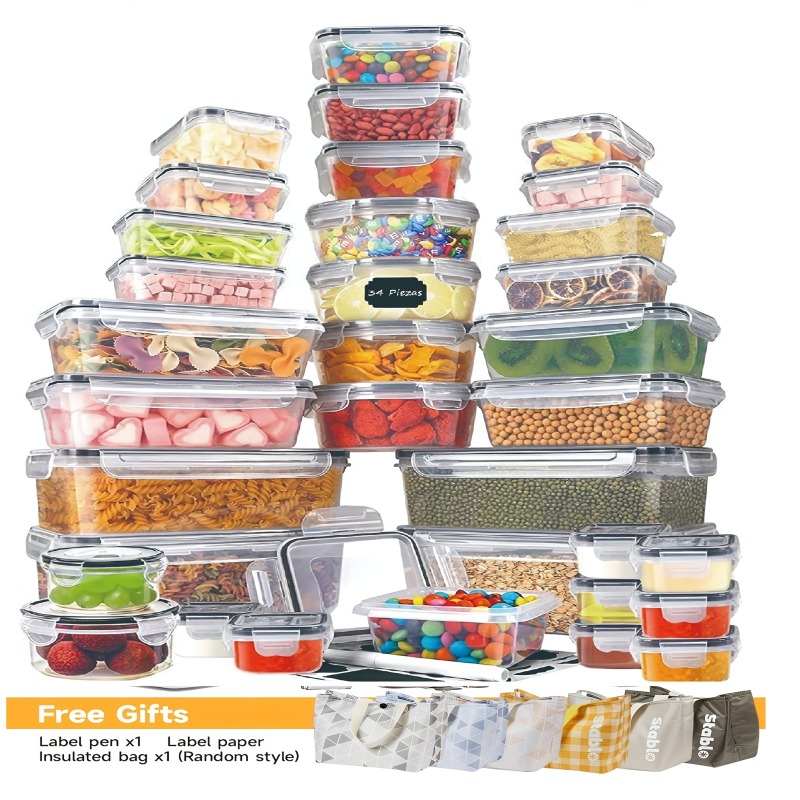 Food Storage Order - 48PCS Set Wadah Penyimpanan Makanan Bebas