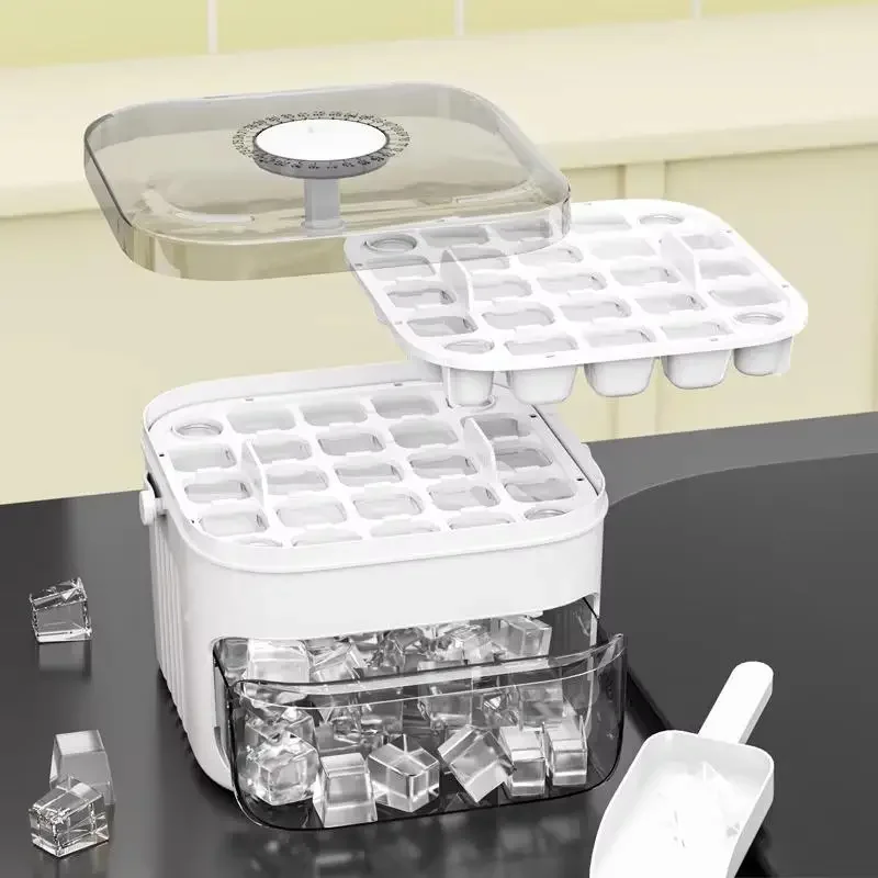 Food Storage Bins - Pembuat Es Batu dengan Tutup Tekan