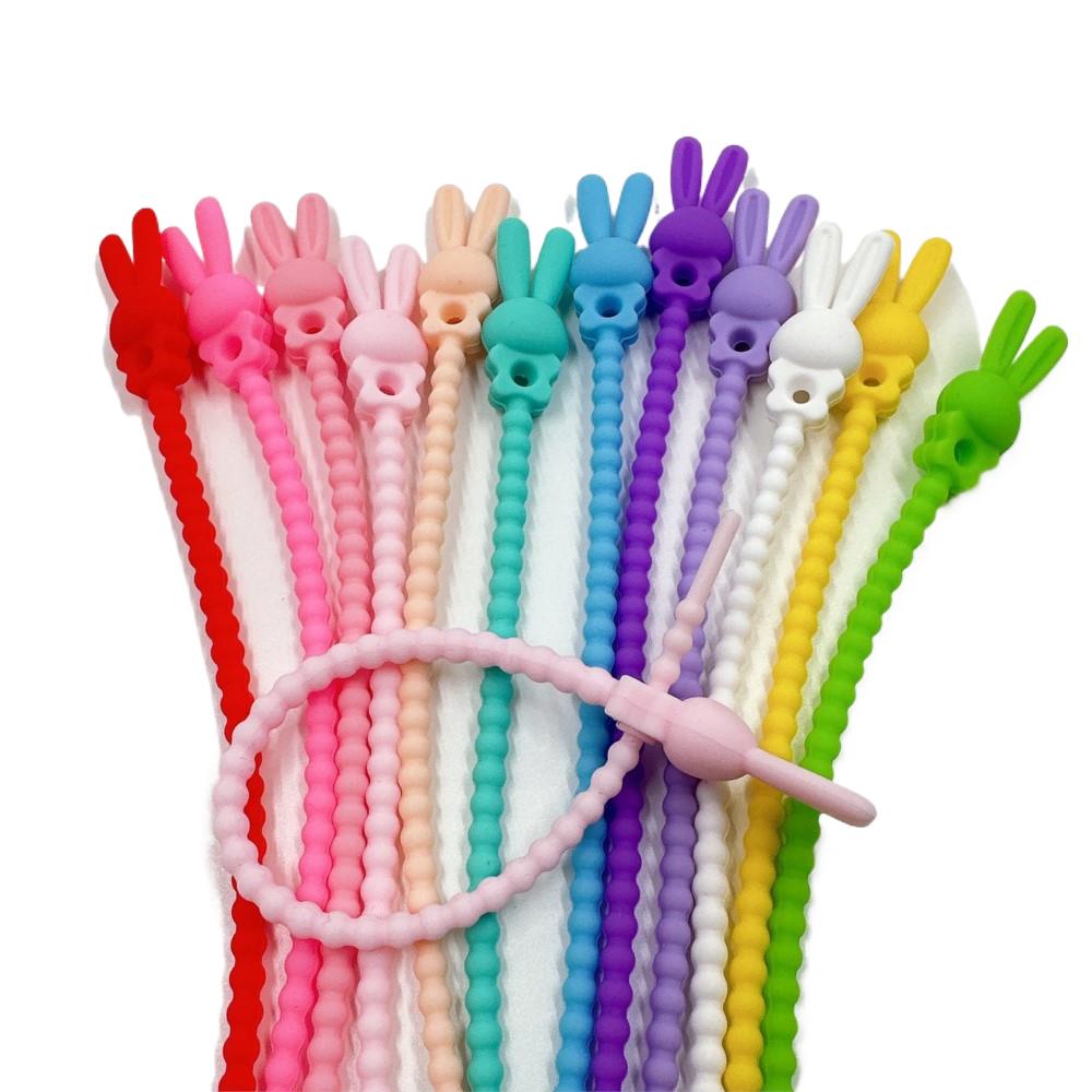 Food Storage Order - 10Pcs Pengatur Kabel Silikon Bentuk Bunga