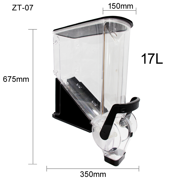 Food Storage Bins - Rak Supermarket Akrilik Komersial Tahan Lama,