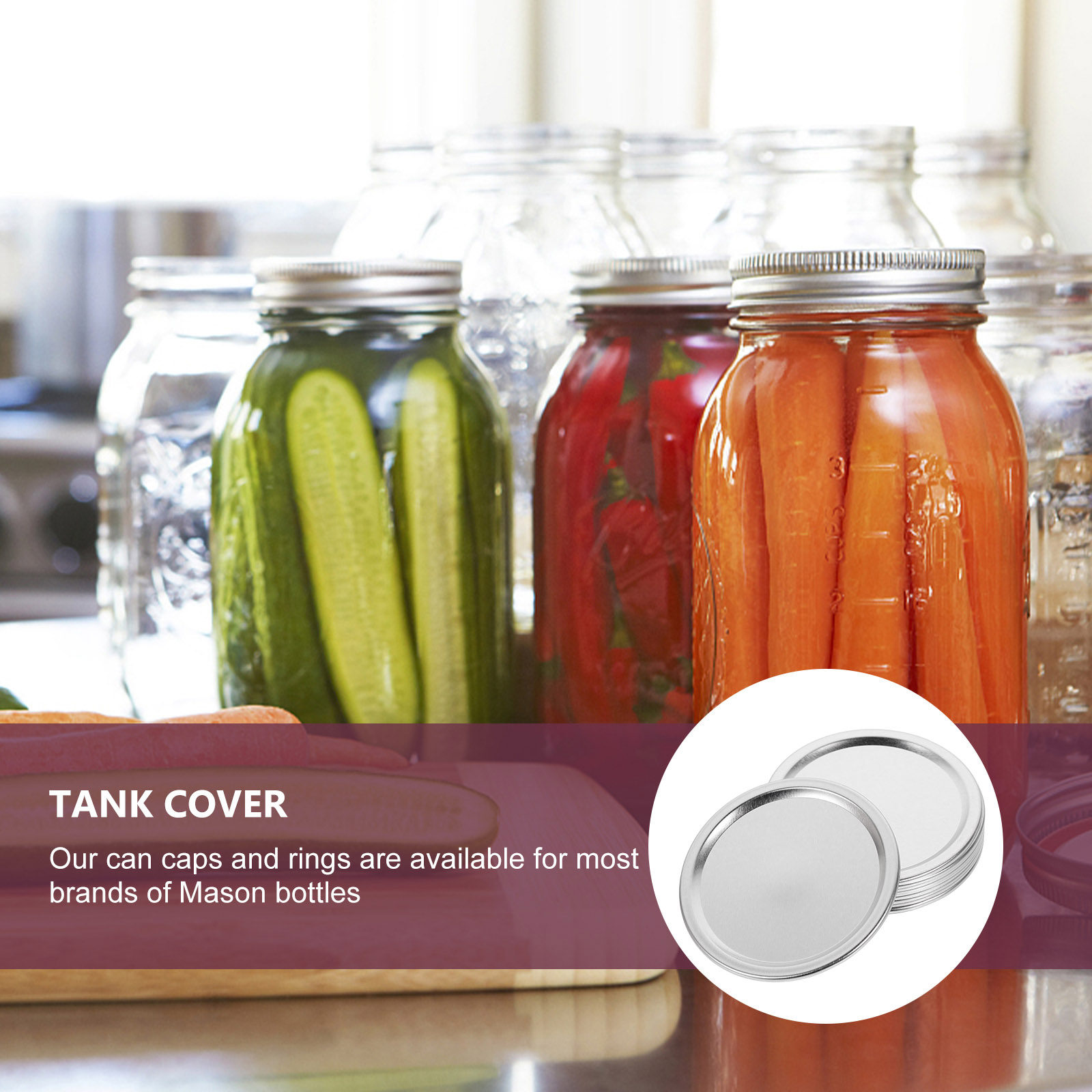 20 Buah Tutup Toples Logam, Ke - Food Storage With Lids ulasan dan harga
