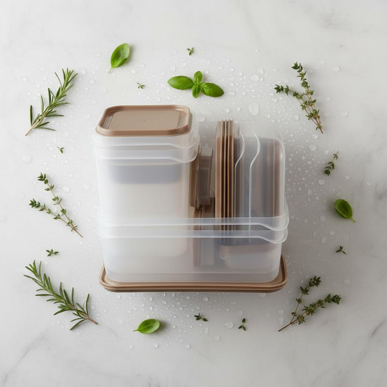 17 Buah Set Kotak Penyimpanan  - Food Storage With Lids ulasan dan harga