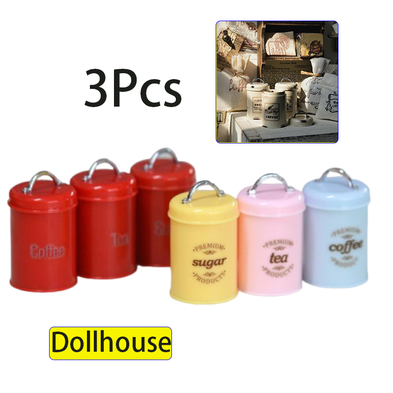 3 Buah Miniatur Rumah Boneka M - Food Storage Is ulasan dan harga