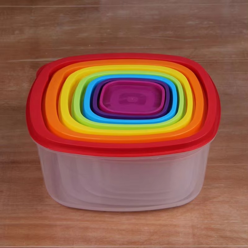 Rainbow 7pcs Wadah Makanan Pla - Food Storage Is ulasan dan harga