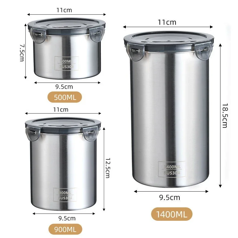 Wadah makanan Stainless Steel, - Food Storage Organization ulasan dan harga