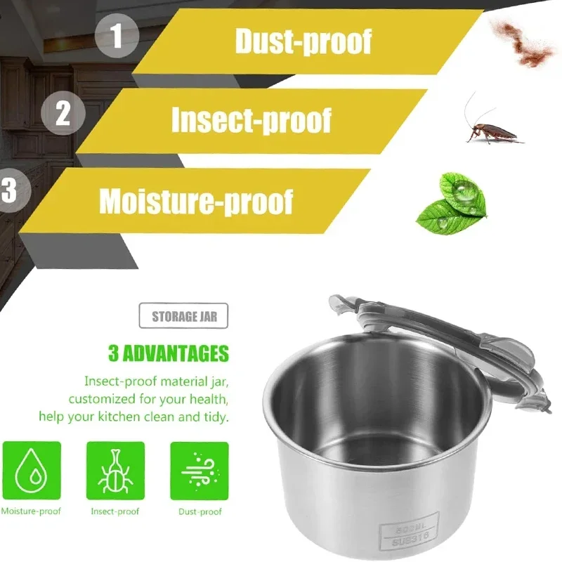 Wadah makanan Stainless Steel, - Food Storage Organization ulasan dan harga