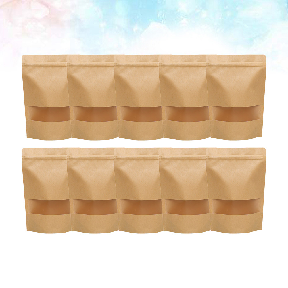 50 buah kantong kertas kraft r - Food Storage Zipper Bags ulasan dan harga
