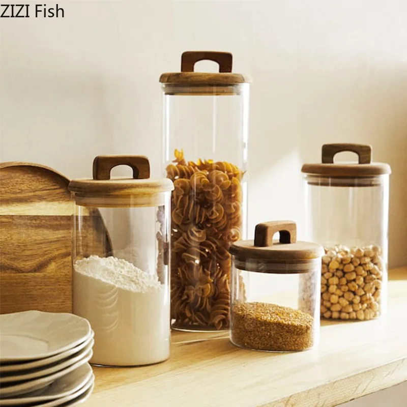 Stoples Kaca Tutup Kayu Kreati - Food Storage Lidl ulasan dan harga