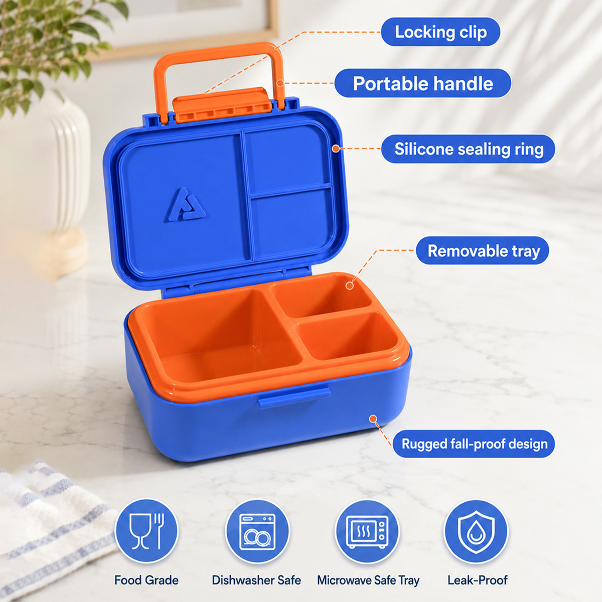 Kotak Makan Siang Bento dengan - Food Storage Vault ulasan dan harga