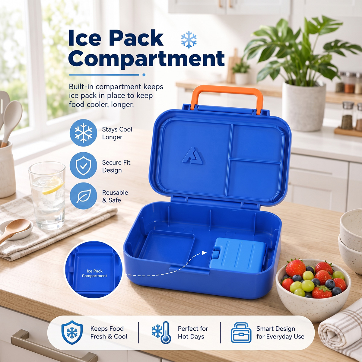 Kotak Makan Siang Bento dengan - Food Storage Vault ulasan dan harga