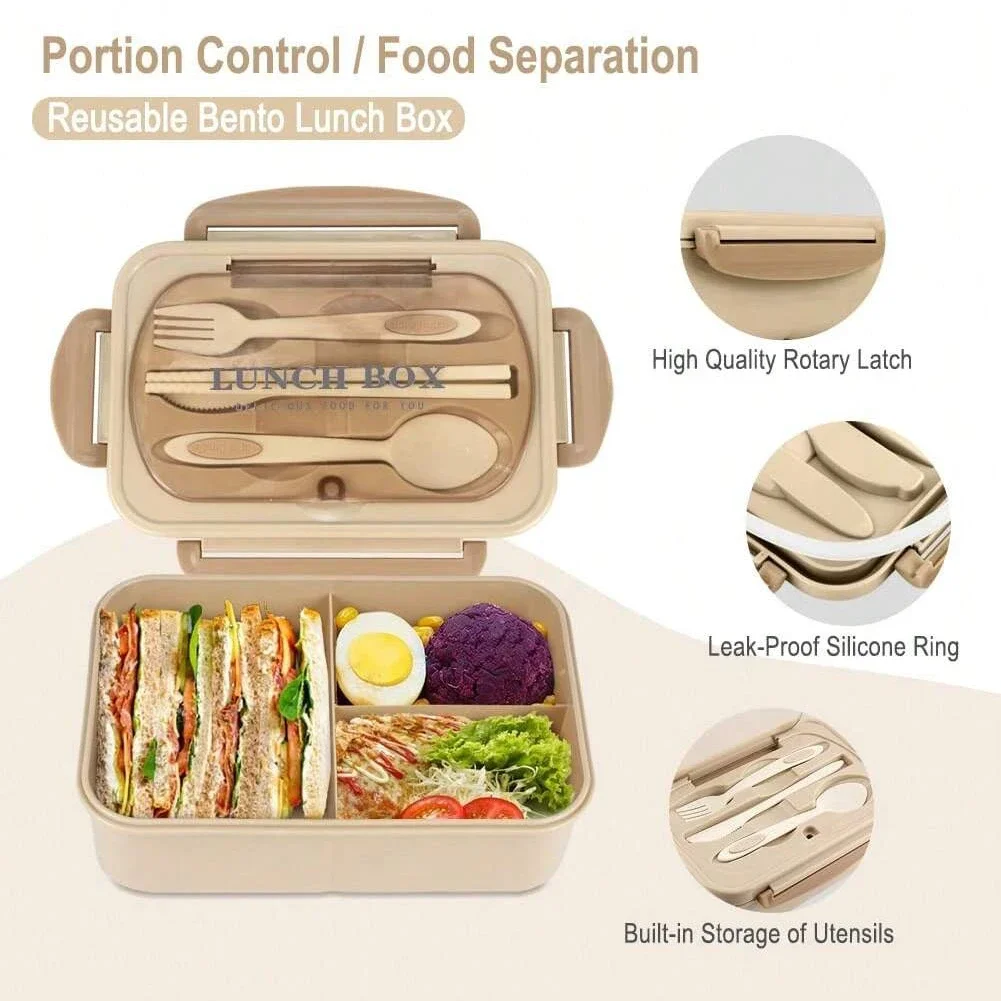 Kotak Bento Dewasa dengan 3 Ko - Food Storage Vault ulasan dan harga