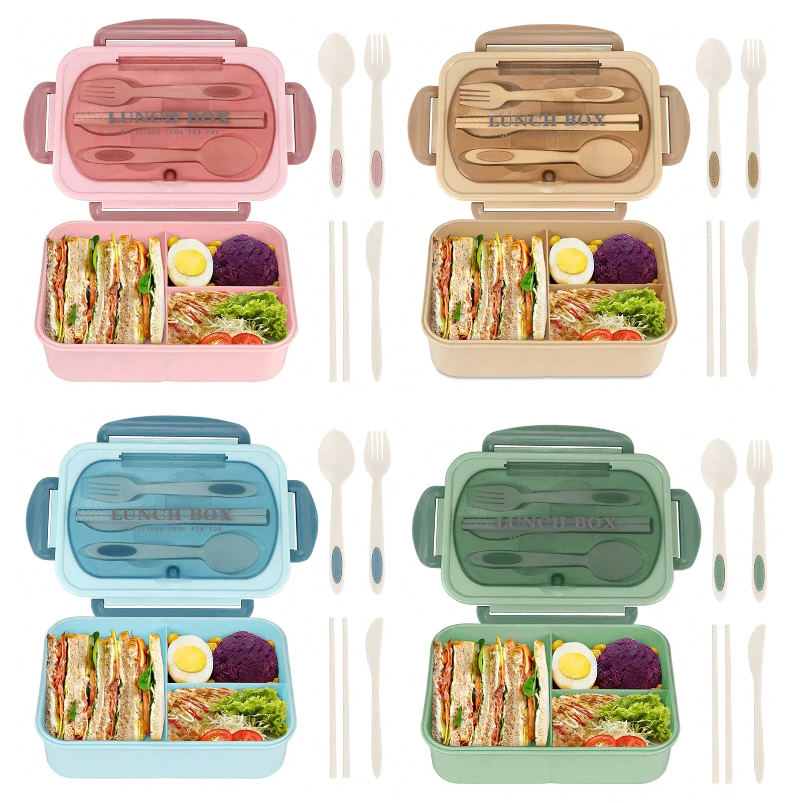 Kotak Bento Dewasa dengan 3 Ko - Food Storage Vault ulasan dan harga