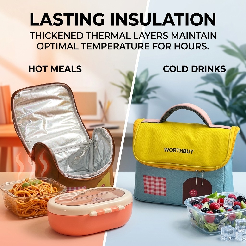 Tas Makan Siang Termal Oxford  - Food Storage Zipper Bags ulasan dan harga