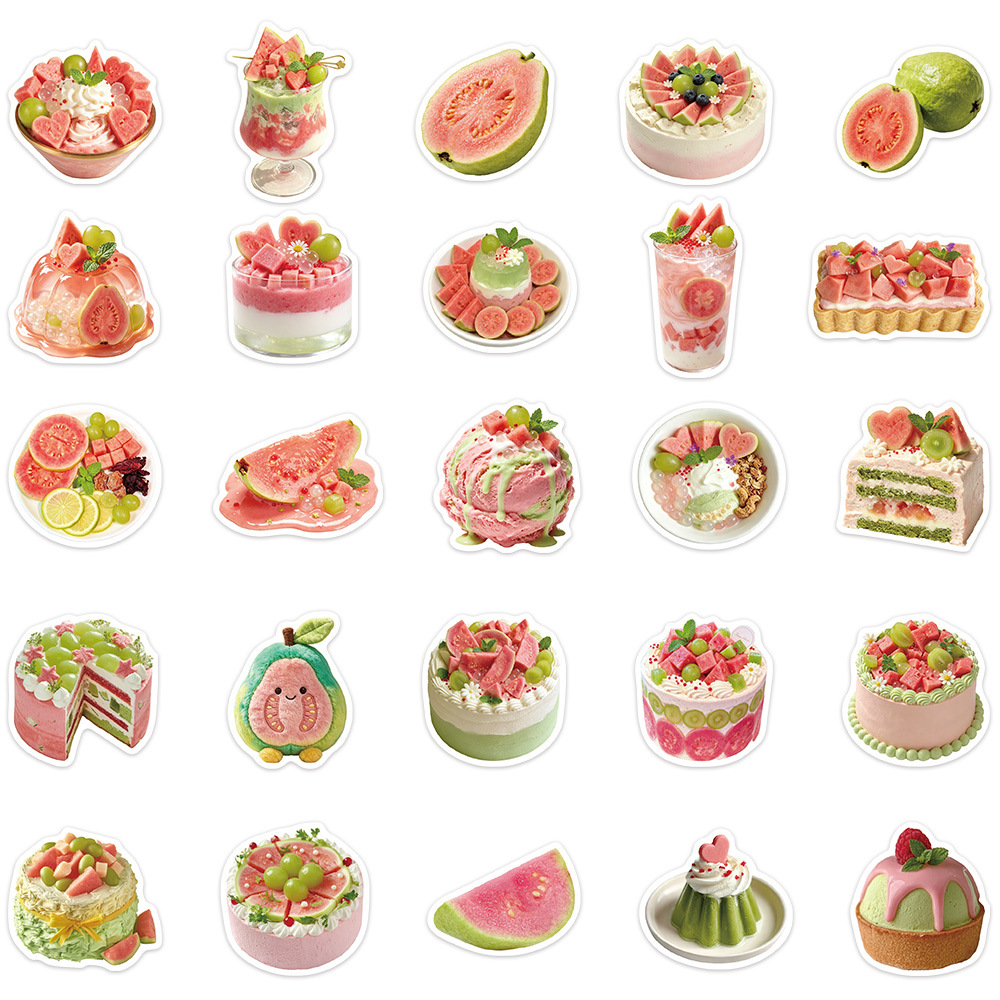 50Pcs Stiker Kartun Matcha Est - Food Storage Journal ulasan dan harga