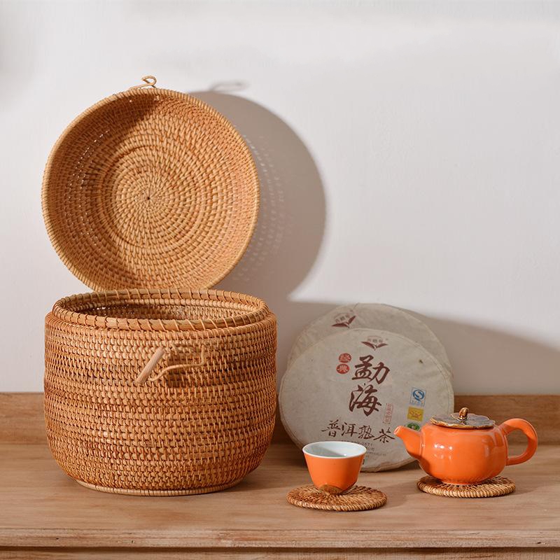 Kotak penyimpan teh rotan buat - Food Storage Organization ulasan dan harga
