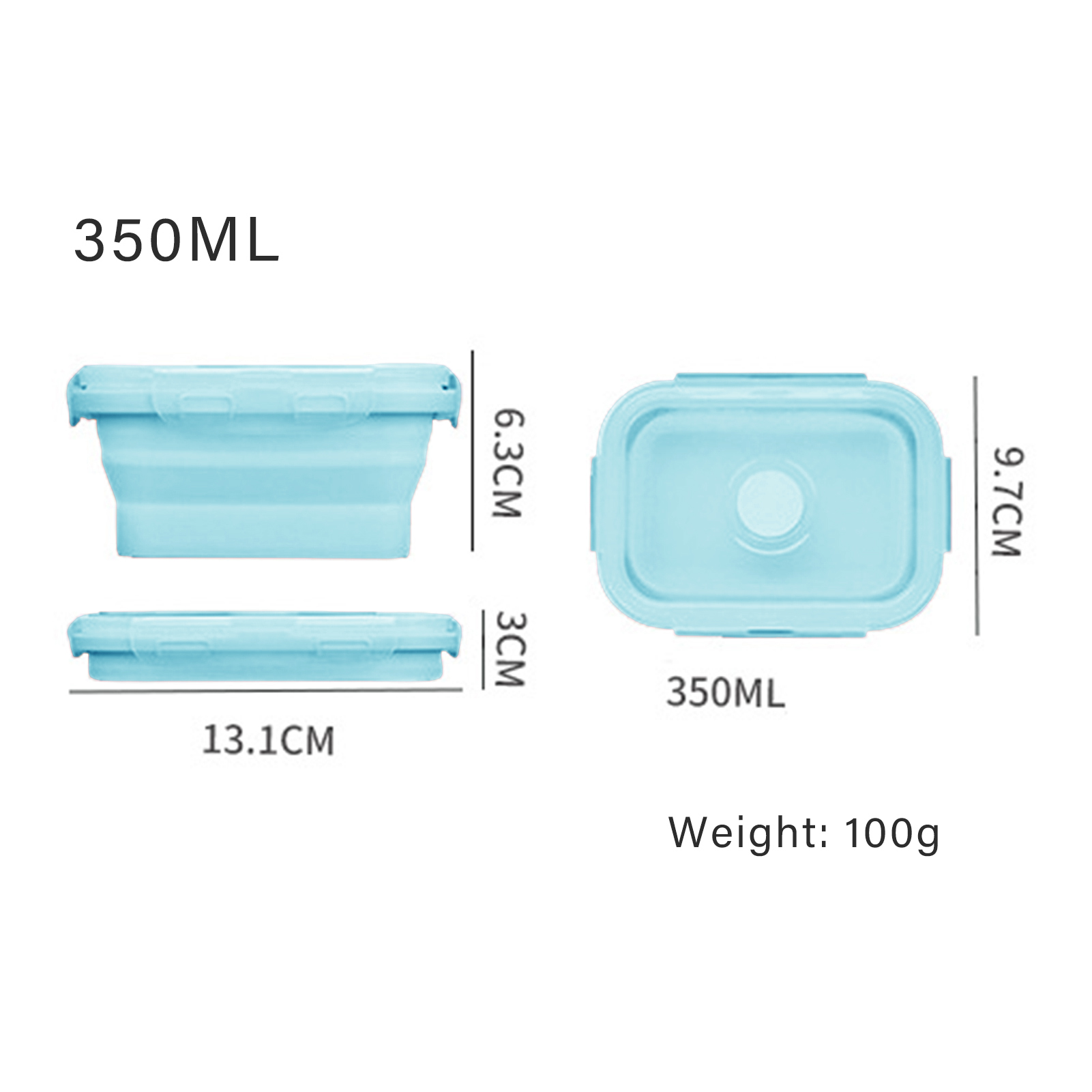 Kotak Makan Siang Silikon Food - Food Storage Lunch Box ulasan dan harga