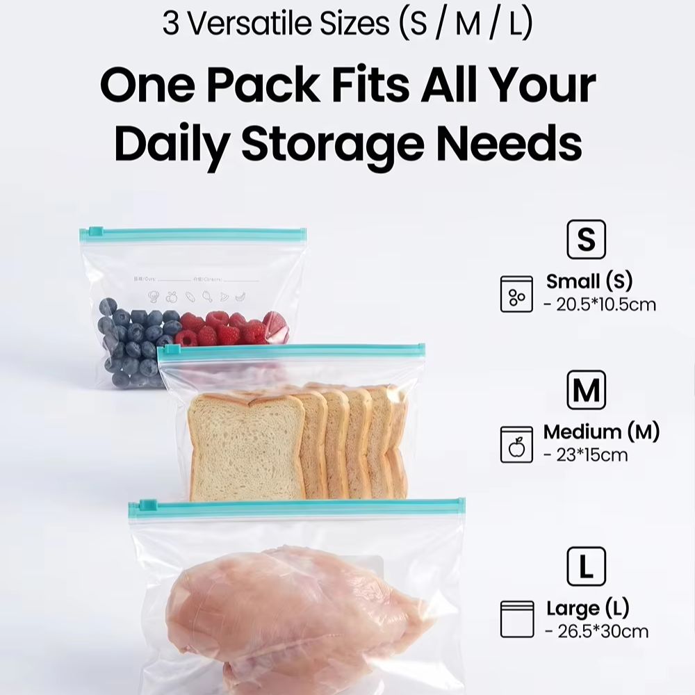 Kantong penyimpanan makanan ku - Food Storage Zipper Bags ulasan dan harga