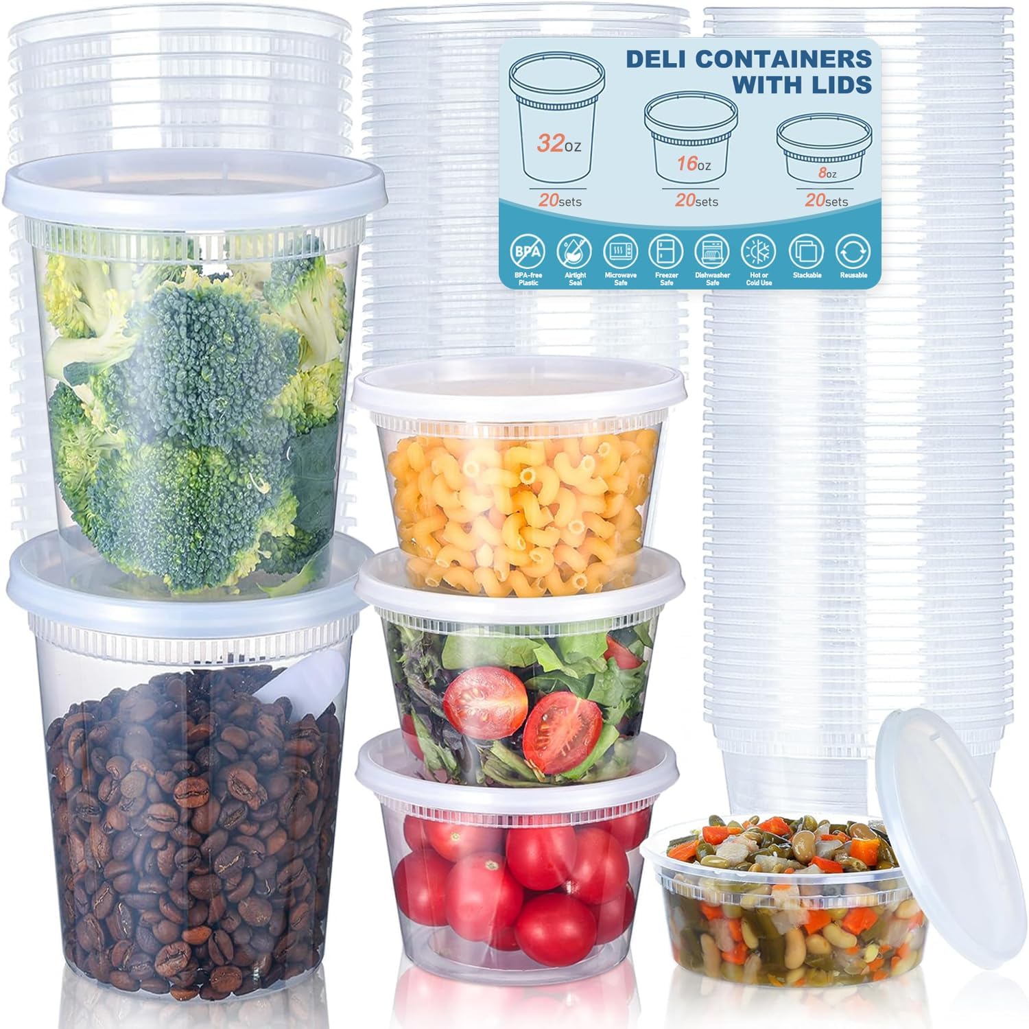 24 buah wadah penyimpanan maka - Food Storage Freezer ulasan dan harga