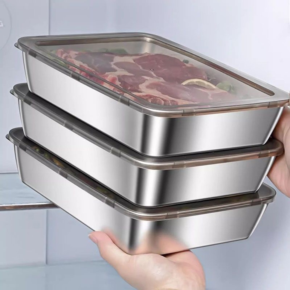Nampan Sajian Stainless Steel  - Food Storage Order ulasan dan harga