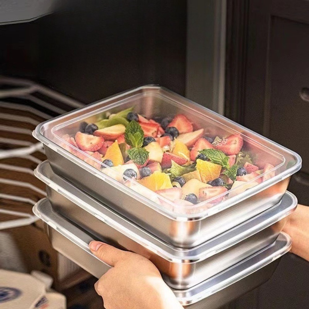 Nampan Sajian Stainless Steel  - Food Storage Order ulasan dan harga