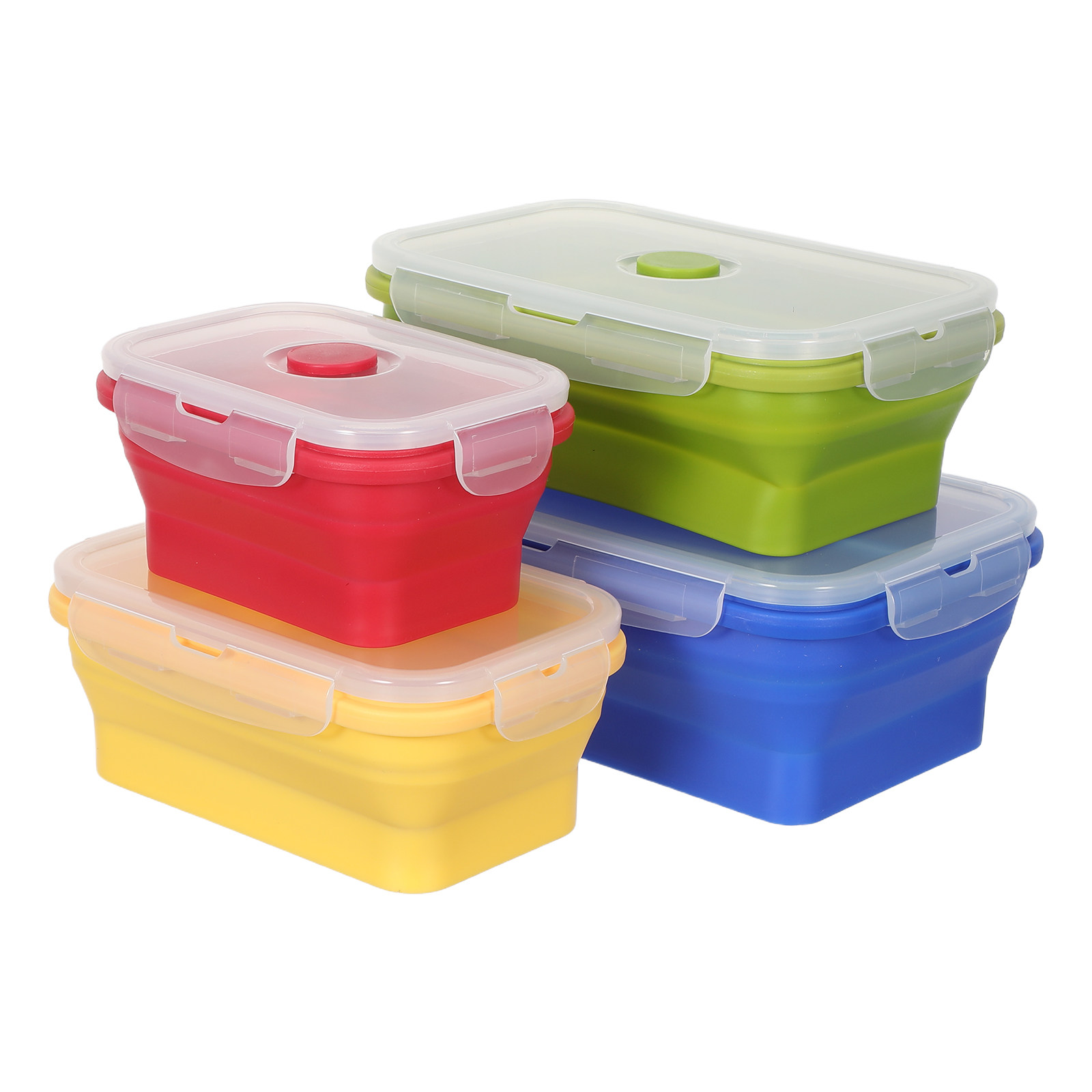 4 Buah Kotak Makan Silikon yan - Food Storage Lunch Box ulasan dan harga