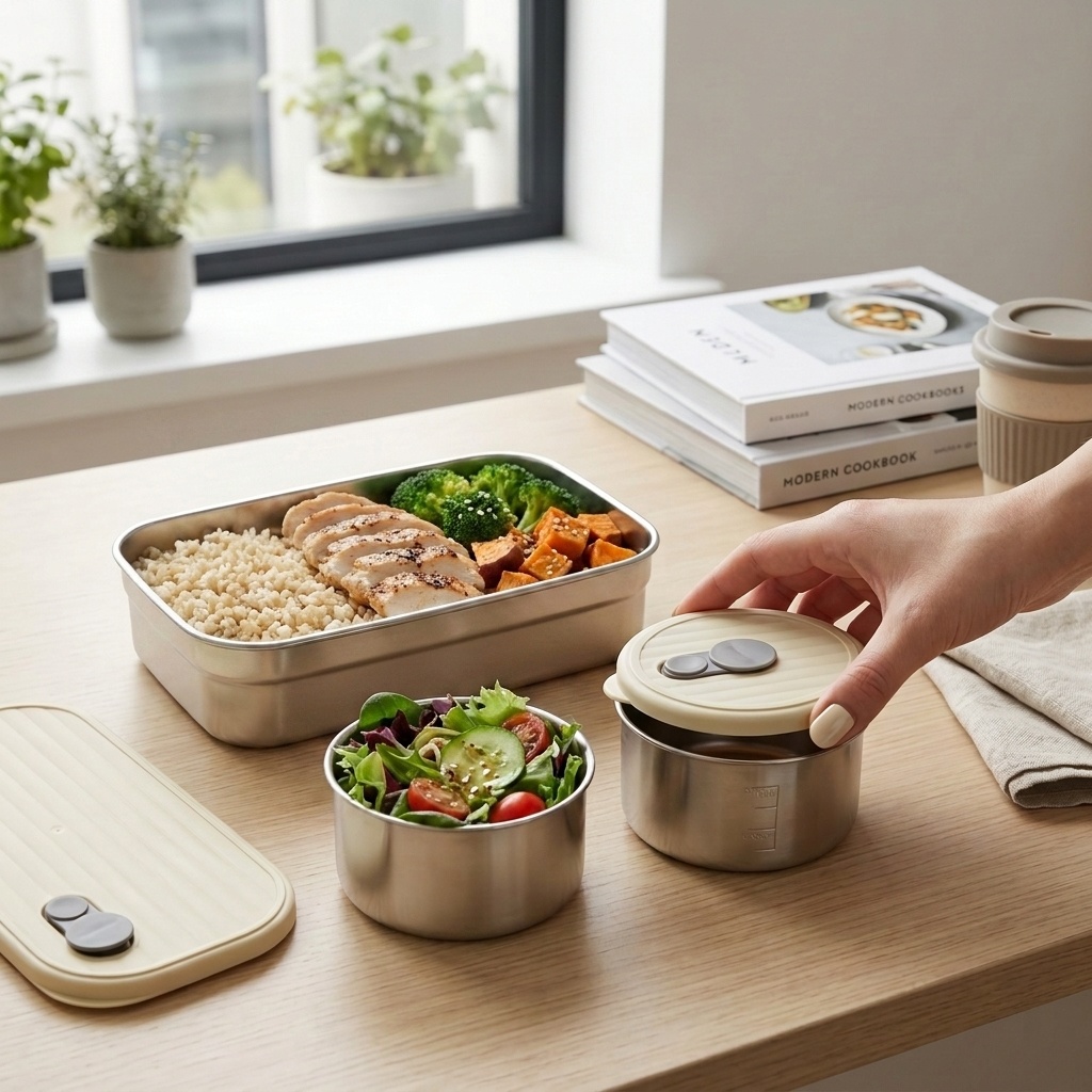 Kotak Bento dari Baja Anti Kar - Food Storage Vault ulasan dan harga