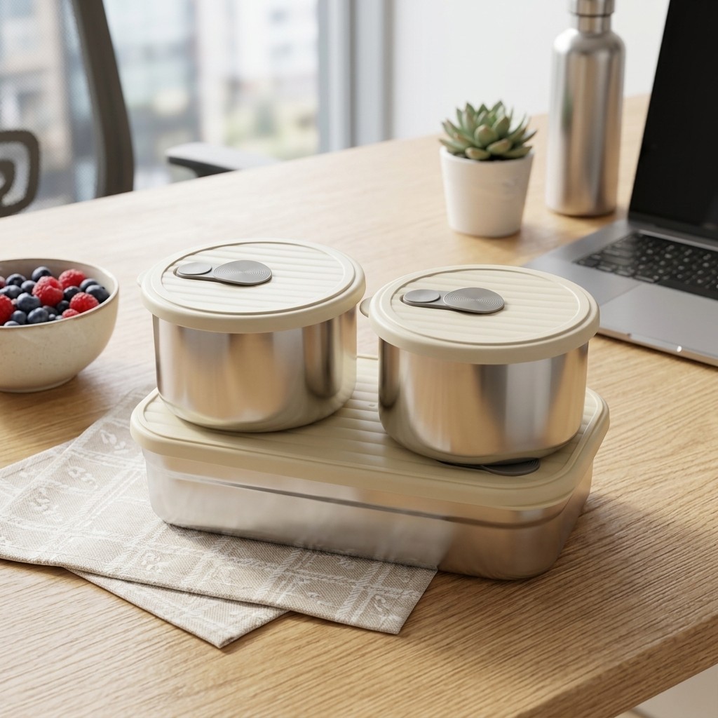 Kotak Bento dari Baja Anti Kar - Food Storage Vault ulasan dan harga