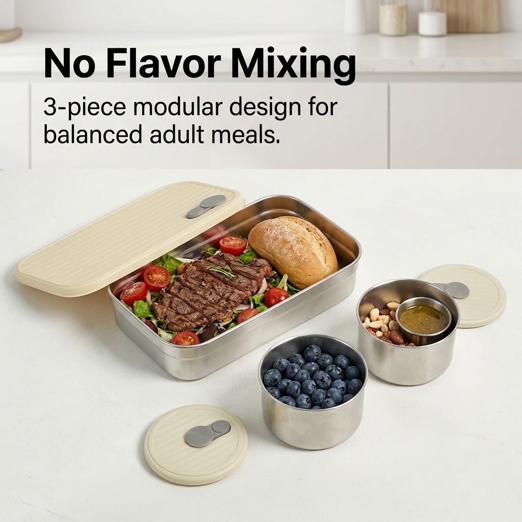 Kotak Bento dari Baja Anti Kar - Food Storage Vault ulasan dan harga