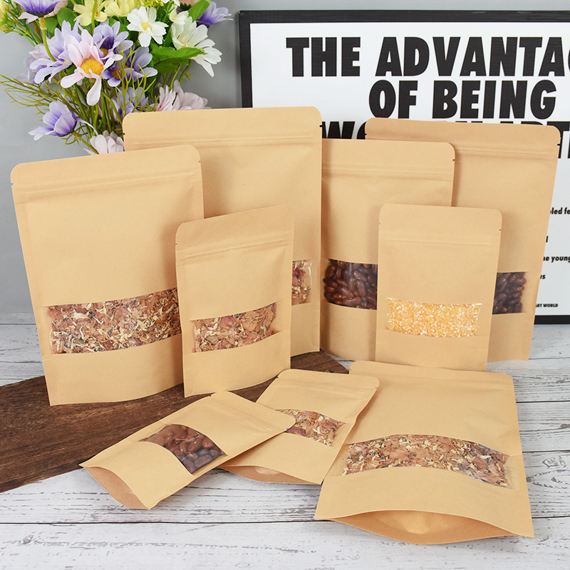 20/50 buah kertas Kraft kantun - Food Storage Zipper Bags ulasan dan harga
