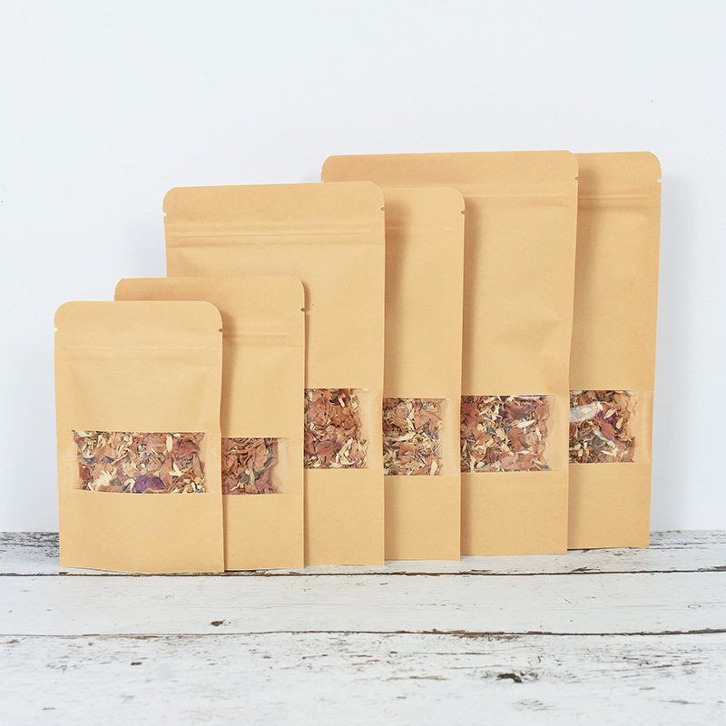 20/50 buah kertas Kraft kantun - Food Storage Zipper Bags ulasan dan harga