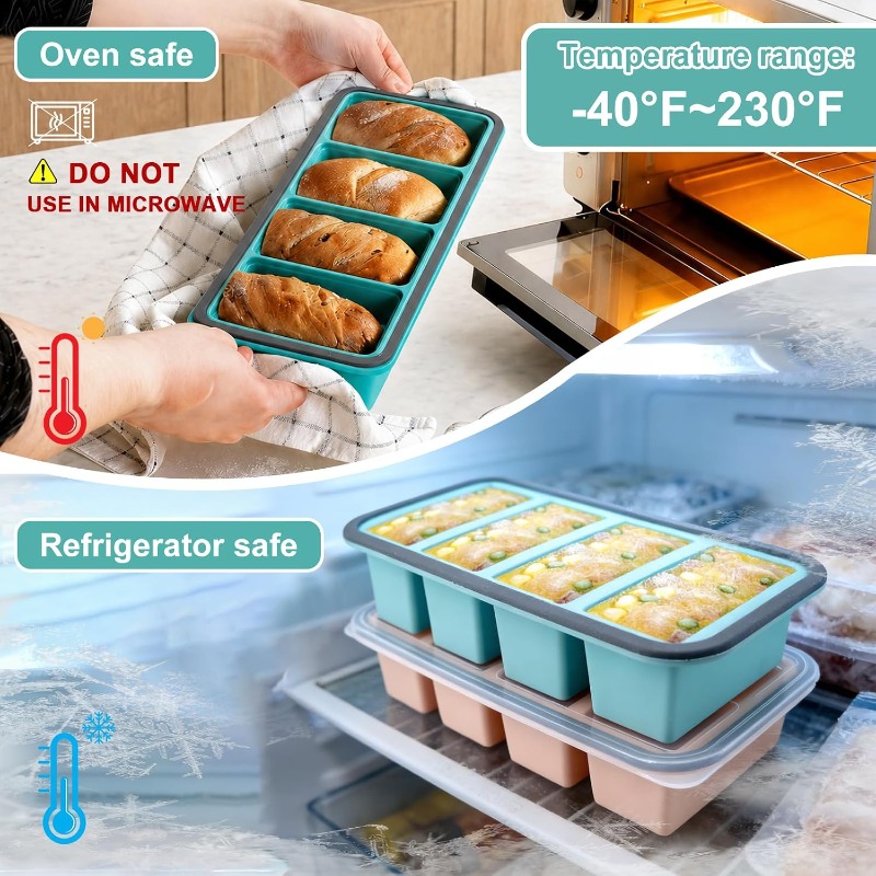 Cetakan Es Silikon dengan Tutu - Food Storage Freezer ulasan dan harga