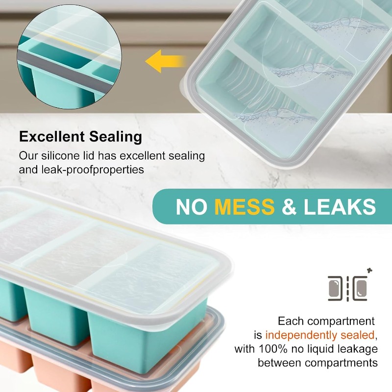Cetakan Es Silikon dengan Tutu - Food Storage Freezer ulasan dan harga
