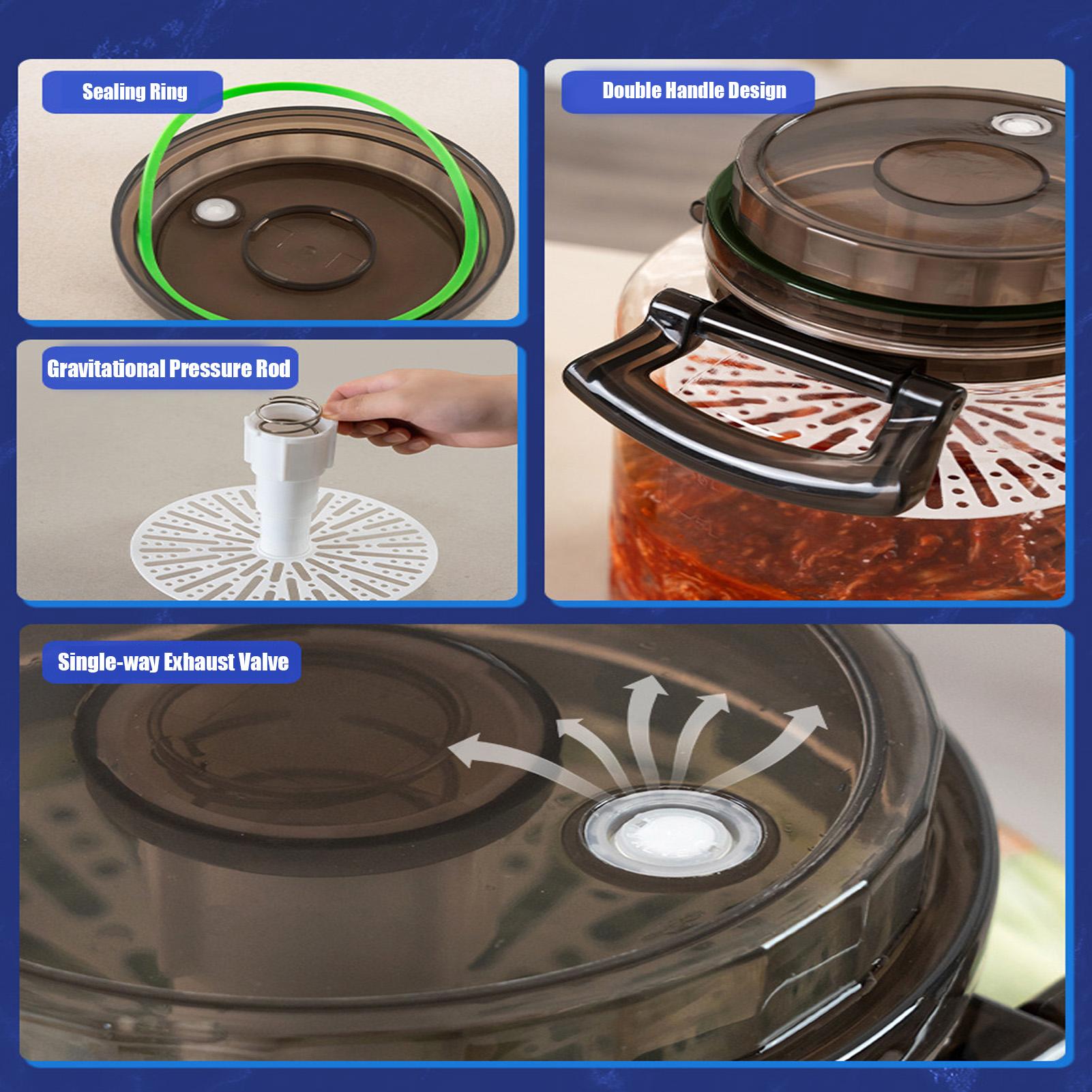 Toples Asinan Kaca 5L dengan T - Food Storage Lidl ulasan dan harga