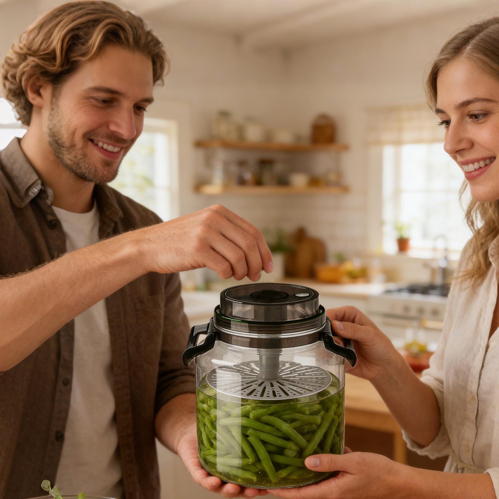 Toples Asinan Kaca 5L dengan T - Food Storage Lidl ulasan dan harga