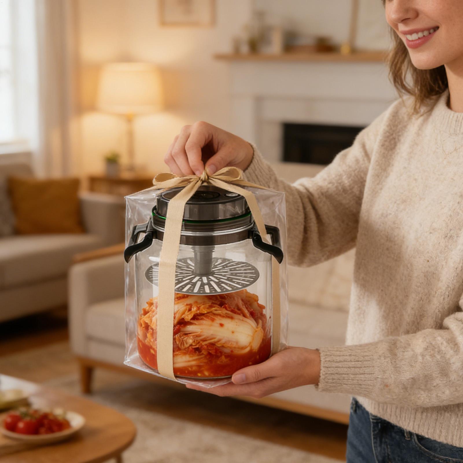 Toples Asinan Kaca 5L dengan T - Food Storage Lidl ulasan dan harga