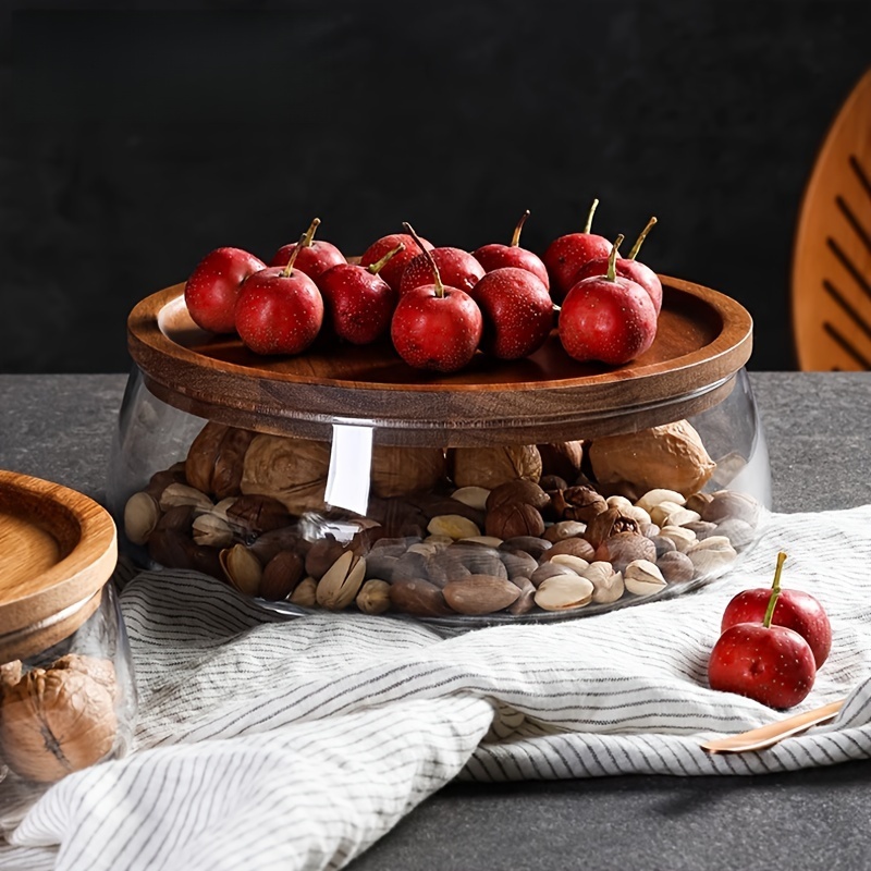 Stoples Kaca dengan Tutup Kayu - Food Storage Lidl ulasan dan harga
