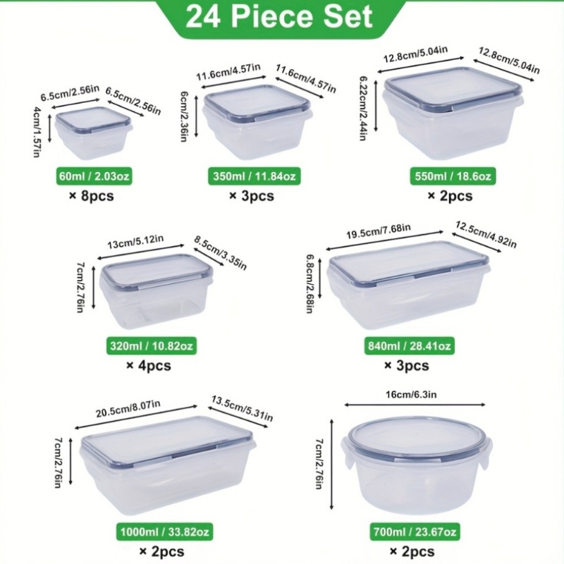 48PCS Set Wadah Penyimpanan Ma - Food Storage Order ulasan dan harga