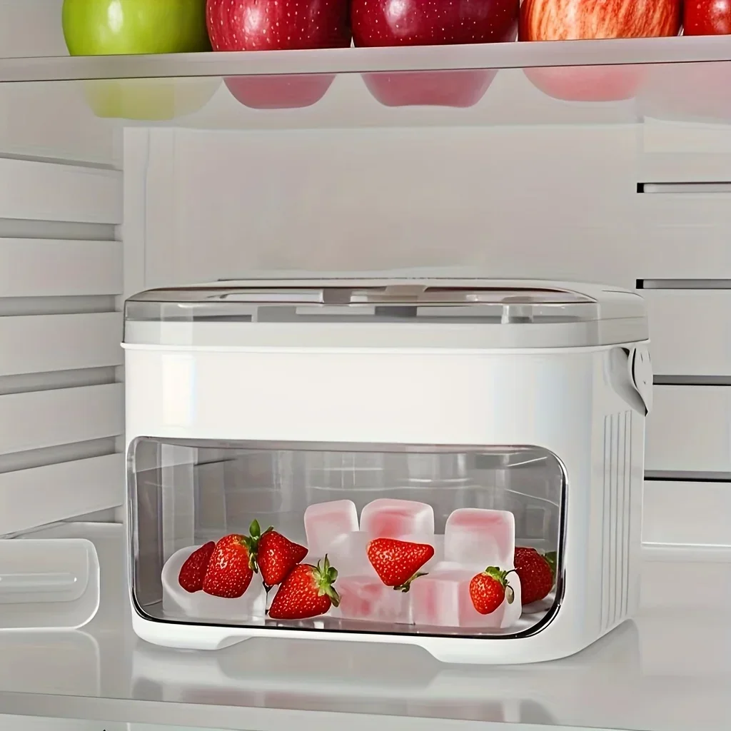 Pembuat Es Batu dengan Tutup T - Food Storage Bins ulasan dan harga