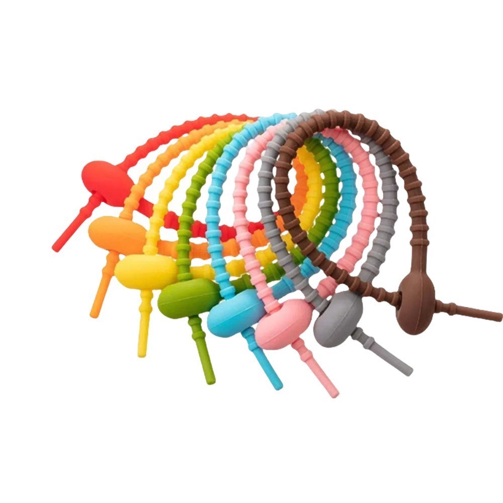 10Pcs Pengatur Kabel Silikon B - Food Storage Order ulasan dan harga